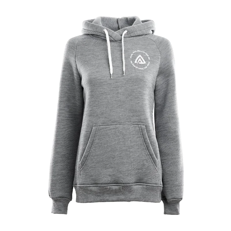 Versatile fishing hoodies for multiple fishing types-Woman's Hoodie FleeceWool gray melange