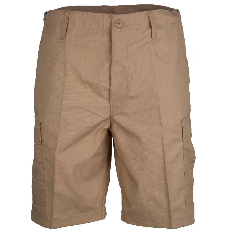 Fishing Shorts for Mild Weather-Bermuda Shorts Rip-Stop khaki