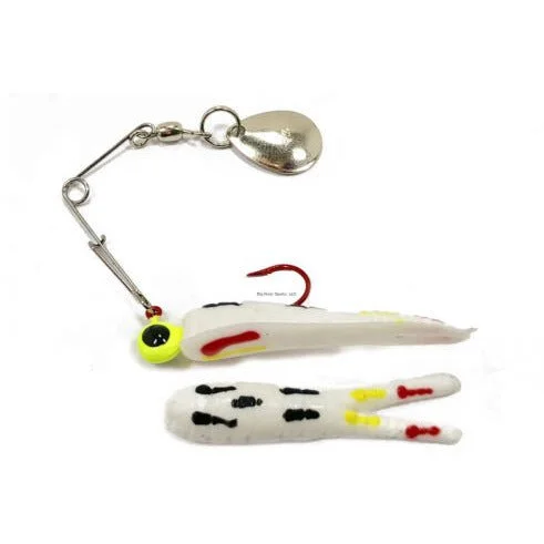 How to rig hooks for wrasse-Betts Spin Bleeders Split Tail Value Pack 1/16 Oz White