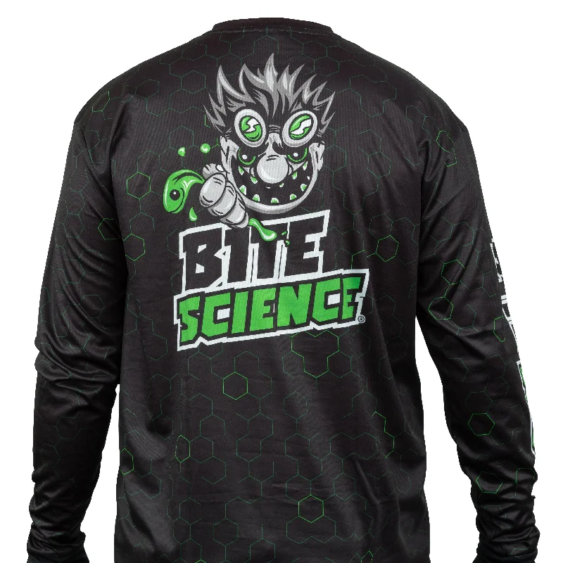 Fishing Shirt for birthdays-Bite Science Sublimated Long Sleeve Fishing Shirt