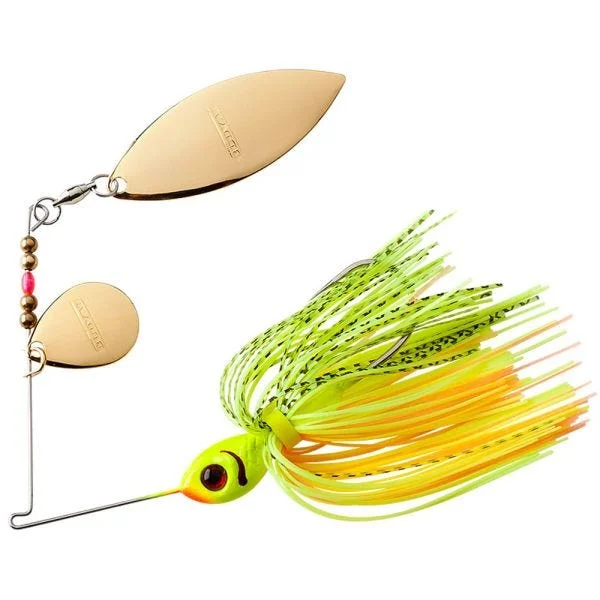 Lightweight rigs for shallow hooks-Booyah Tandem Blade Spinnerbait 1/4 Oz Chartreuse/Chartreuse Perch