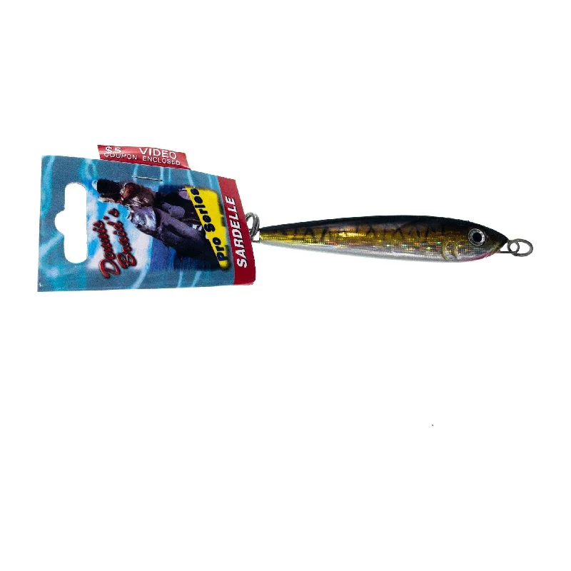 Fish hooks and rigs for walleye-Braid Pro Series Sardelle Jig 4-1/2" 3-1/2 Oz Black Mackerel