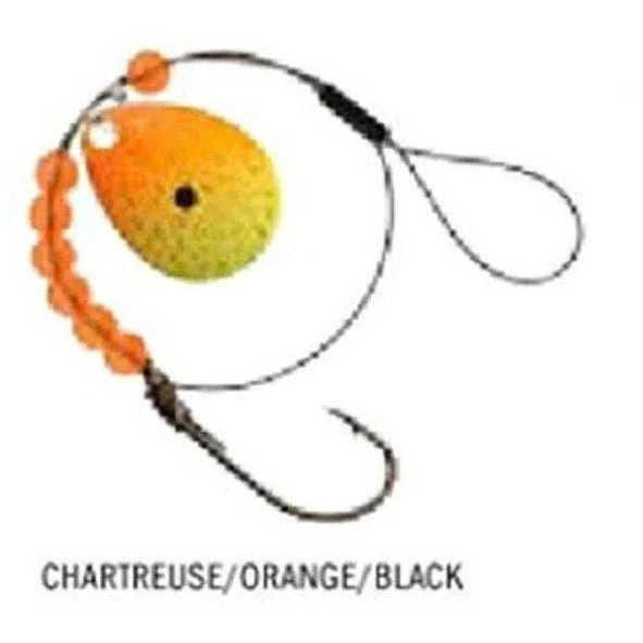 Fish hooks and rigs for pike-Apex Colorado Steel Harness #3 Chart/Orange/Black