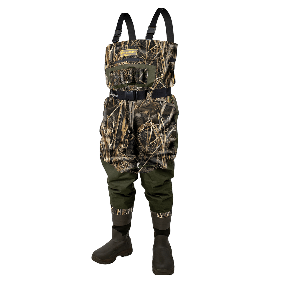 Waders & Bibs for multi-terrain-Frogg Toggs Men's Grand Refuge 3.0 BF Wader | Realtree Max-7 | Size 13