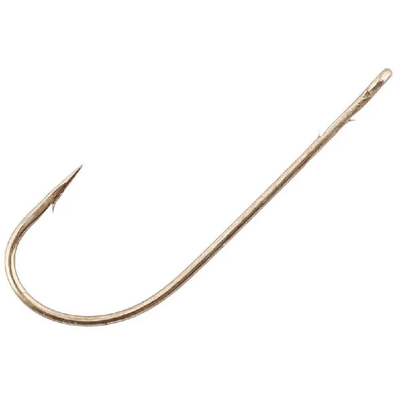 Fish hooks and rigs for spadefish-Gamakatsu Worm Hook Light Wire Value Pack Bronze Qty 25