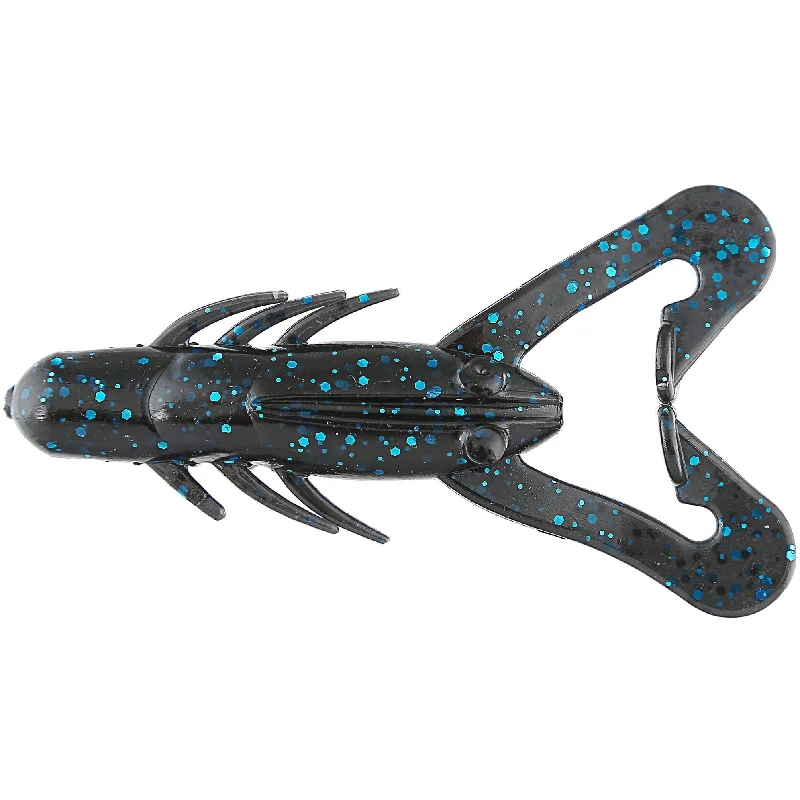 Fishing Lures Amazon-Gene Larew Hammer Craw 3-1/2" Black/Blue