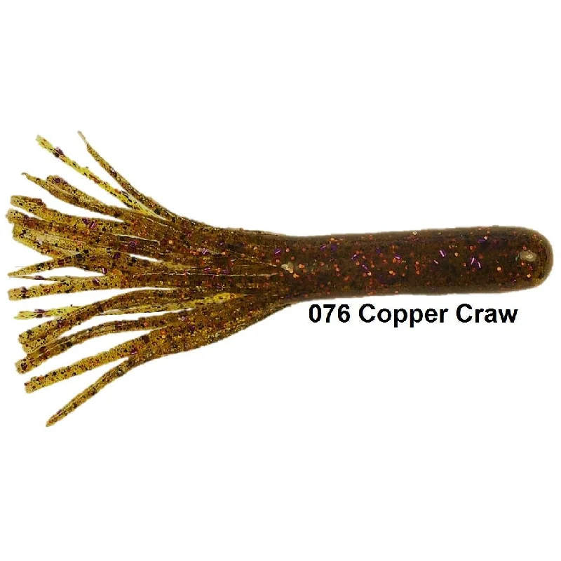 Fish hooks and rigs for batfish-Gitzit Tournament Series Tubes 3.5" 2 Hooks Qty 4 Copper Craw