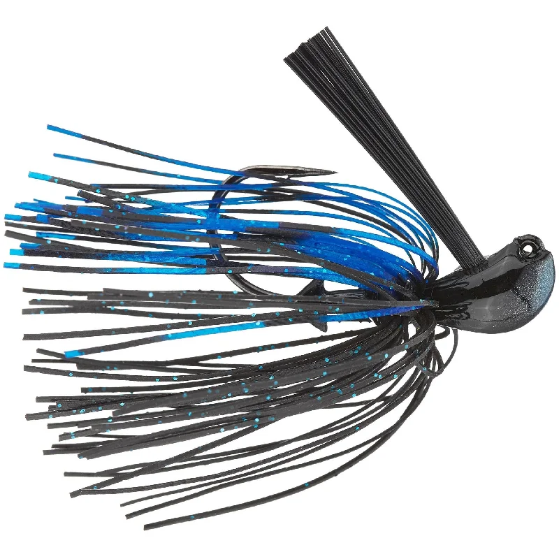 Fish hooks and rigs for croaker-Greenfish Tackle Shin Fukae Chibi Jig 5/16 Oz Black/Blue