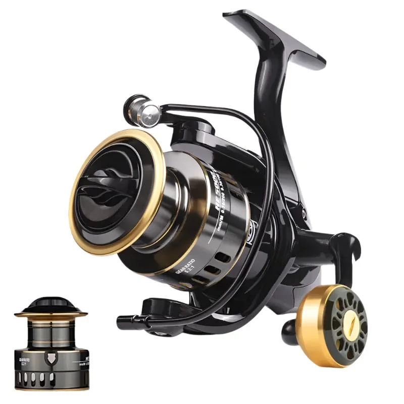 Fishing reels with balanced gears-LINNHUE HE500-7000 Spinning Fishing Reel