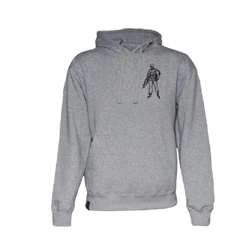 Warm fishing hoodies for winter fishing activities-Hoodie Apocalypse Now Edition gray