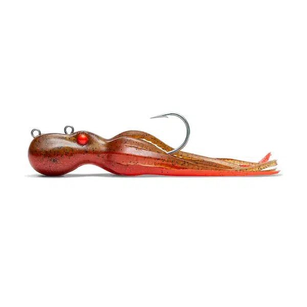 Fish hooks and rigs for flounder-Mustad Mini Inkvader Octopus Jig w/ Tenya Hook 4" 3/4 oz.