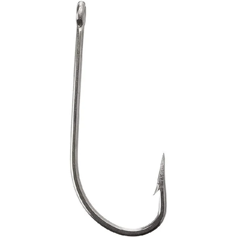 Fish hooks and rigs for halibut-Mustad O'shaughnessy Stainless Steel Size 1 QTY 10