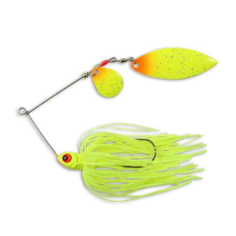 Fish hooks and rigs for beginners-Northland Reed-Runner Tandem Spin SpinnerBait 3/8 Oz Sunrise