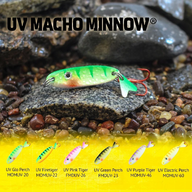 Fish hooks and rigs for stargazer-Northland Tackle UV Macho Minnow 1/16 oz. Pack of 12