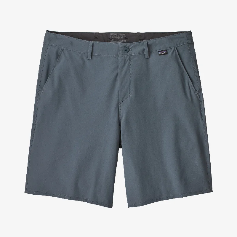 Fishing Shorts for Wind Resistance-Patagonia Men's Hydropeak Hybrid Walk Shorts - Plume Grey