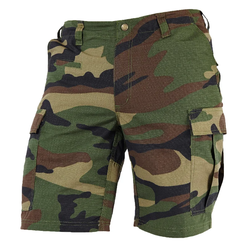 Fishing Shorts for Extreme Conditions-Pentagon BDU Shorts 2.0 woodland