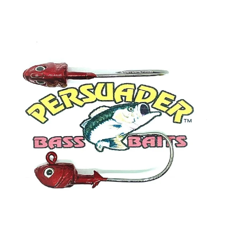 Fish hooks and rigs for wobbegong-Persuader Swim Bait Heads 1/2 Oz Qty 2