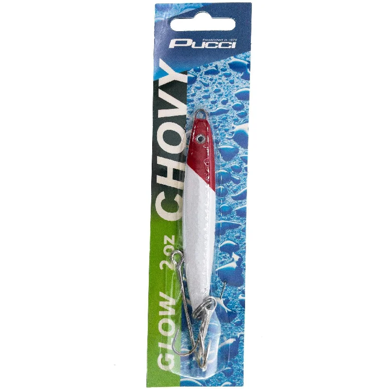 How to rig hooks for worms-Pucci Chovy Jig PUC2-14 2 oz. Red Head