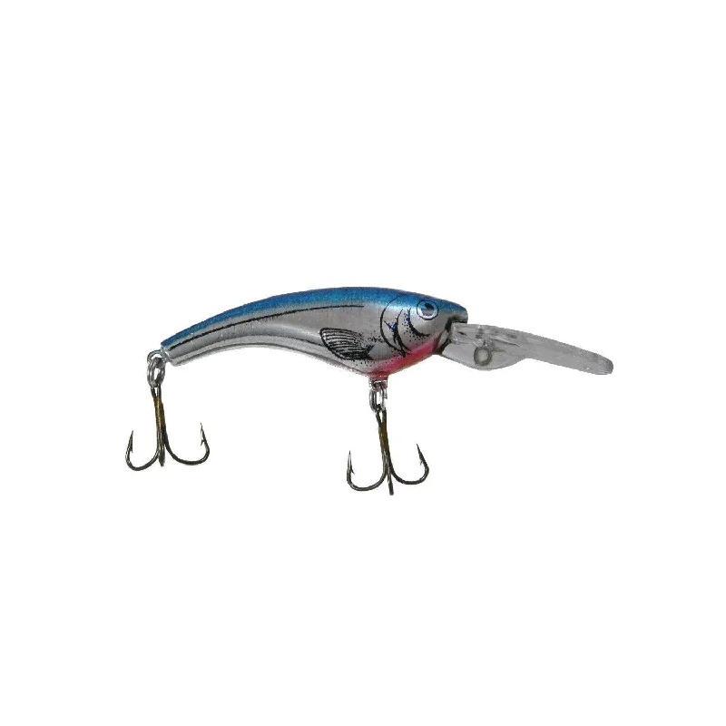 Fishing Lures Line-Reef Runner Rip Shad 3-3/8" 1/4 Oz Chrome/Blue