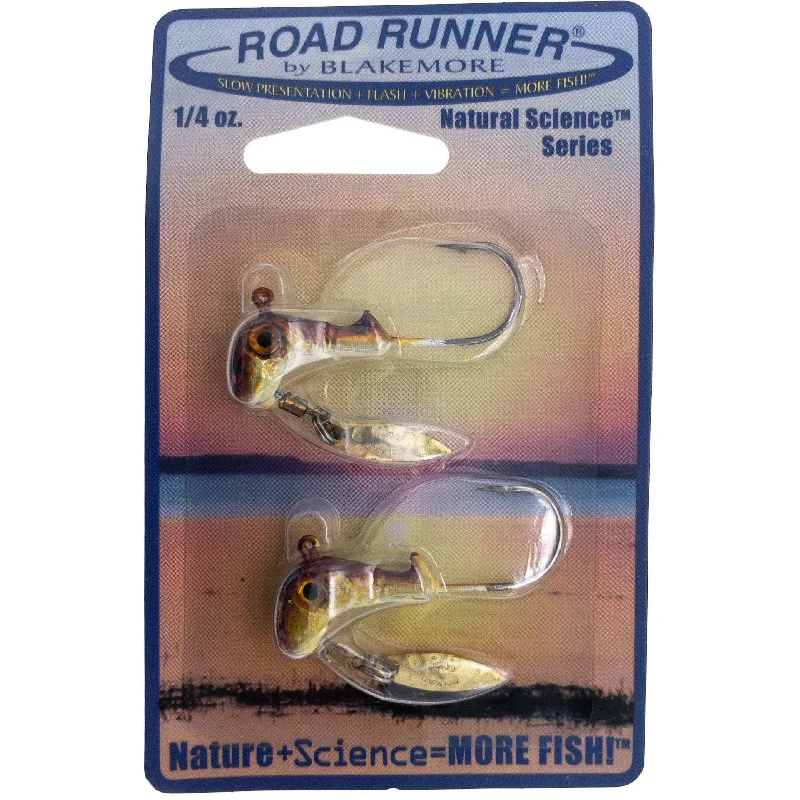 How to rig hooks for roach-Road Runner Natural Science Jig Heads 1/4 oz 2 pk