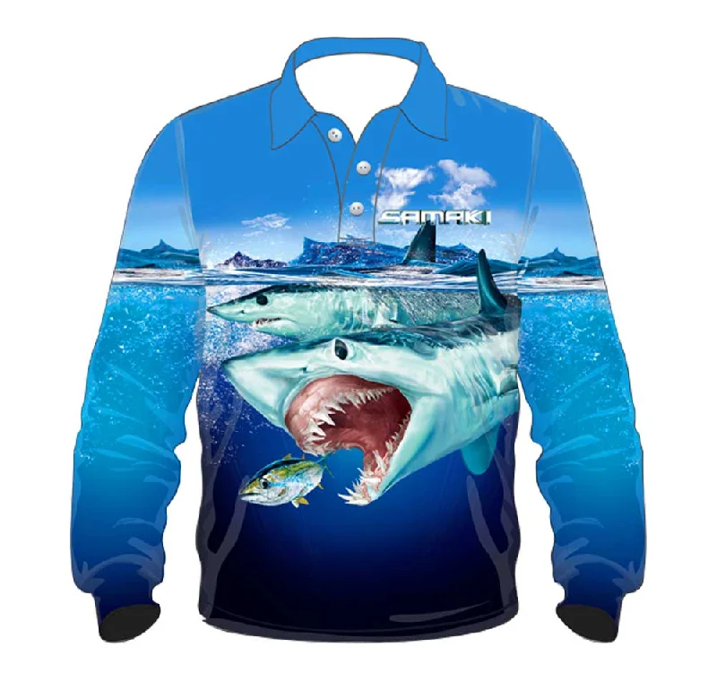 Fishing Shirt for suburban ponds-Samaki Mako Kids Fishing Shirt