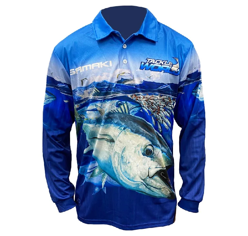 Fishing Shirt for regional anglers-Samaki Tackle World Bluefin V2 Fishing Shirt