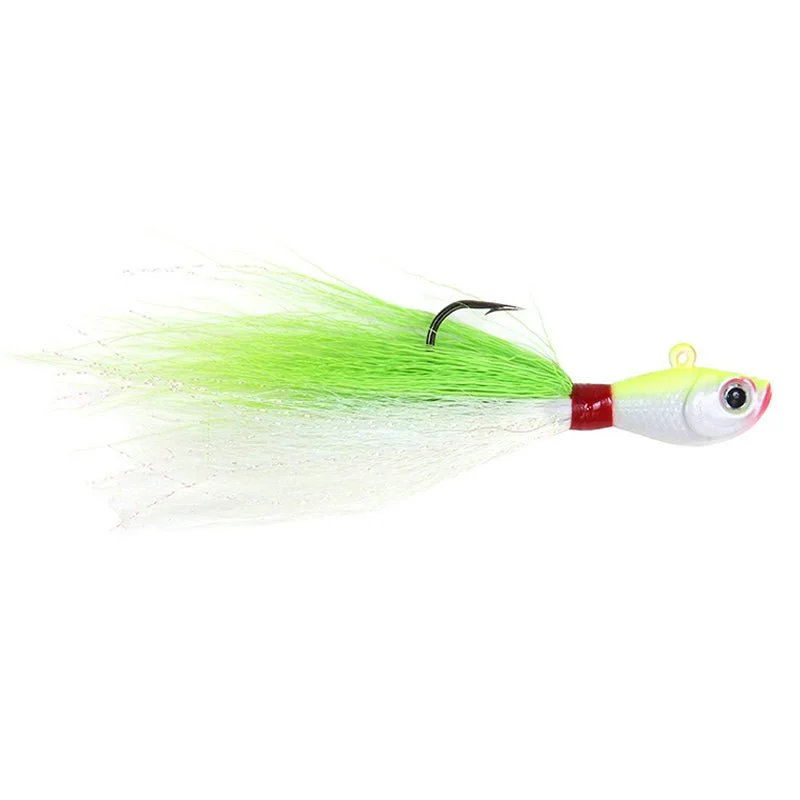 Fish hooks and rigs for scabbardfish-Sea Striker Bucktail Jig 3 Oz Qty 1