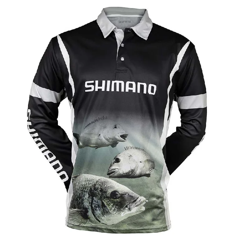 Fishing Shirt for premium quality-Shimano Brenious Bream Sublimated Fishing Shirt 3XL