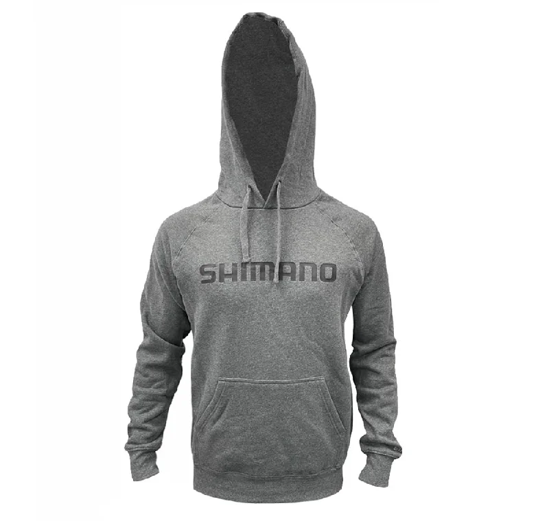 Fishing hoodies with adjustable zippers for temperature control-Shimano Hoodie Grey