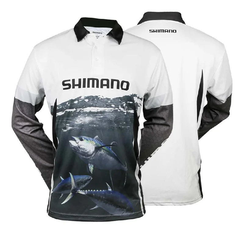 Fishing Shirt for outdoor markets-Shimano Ocea Tuna Kids Fishing Shirt