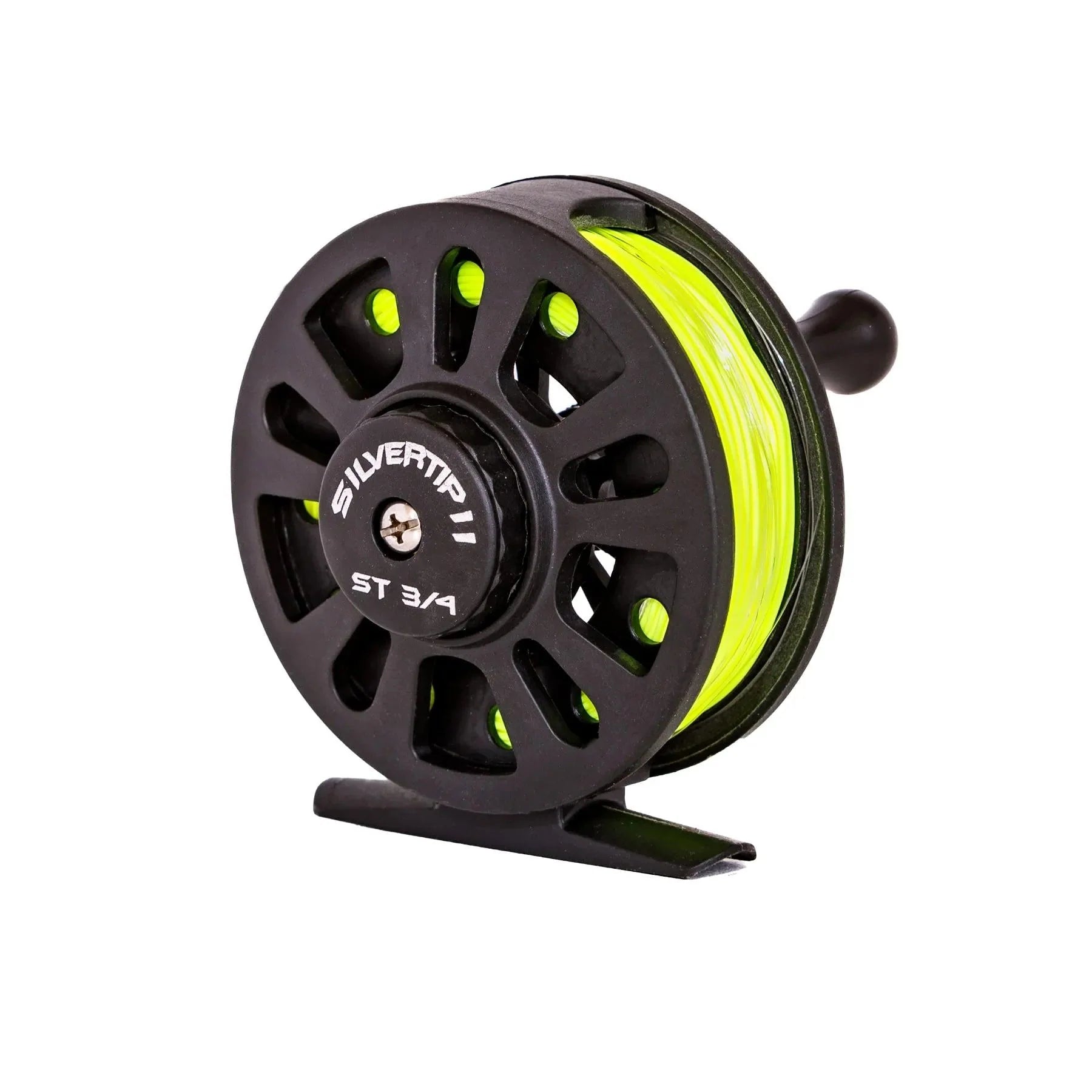 Fishing reels with adjustable spool-Jackson Hole Fly Company Silvertip II 3/4 Fly Fishing Reel Spooled With 4WT Fly Line