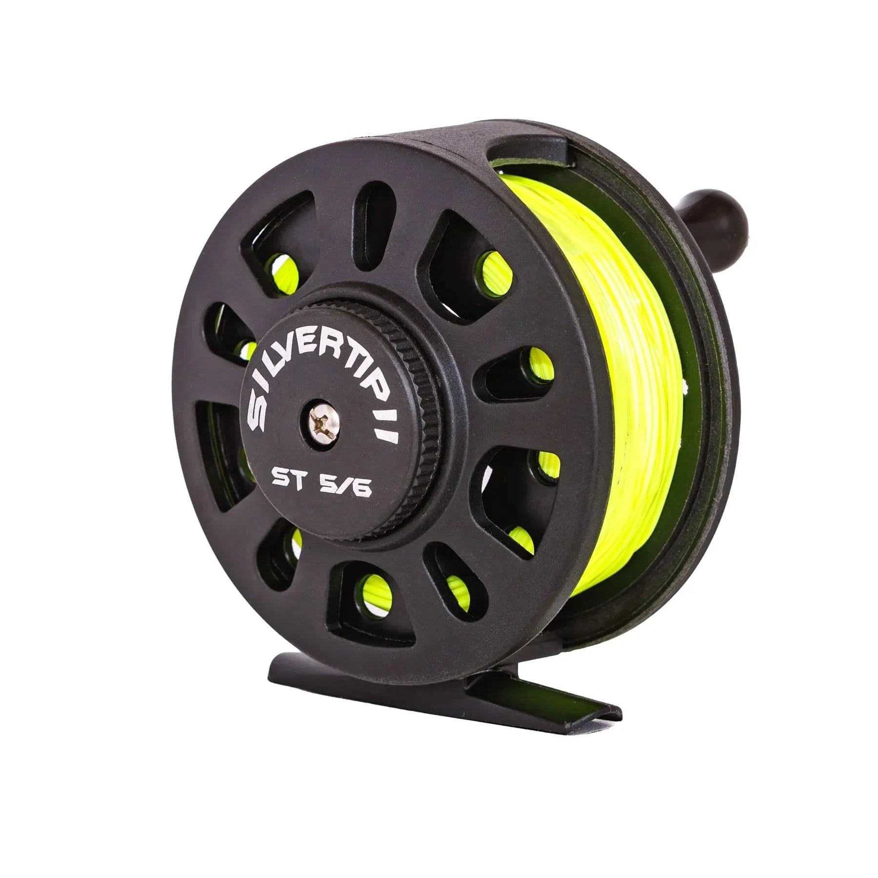 Fishing reels for rocky rivers-Jackson Hole Fly Company Silvertip II 5/6 Fly Fishing Reel Spooled With 5WT Fly Line