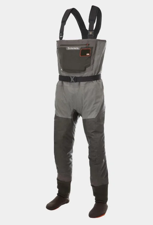 Waders & Bibs for arctic camo-Simms Mens G3 Guide Stockingfoot Waders - Gunmetal