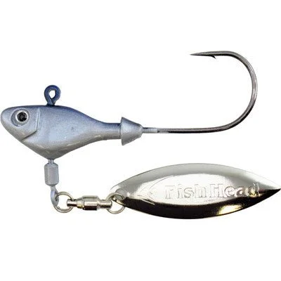 Fish hooks and rigs for swordfish-Fish Head Spin Jighead Qty 1