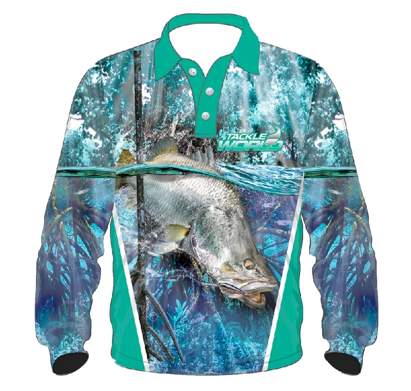 Fishing Shirt for irrigation ponds-Tackle World Angler Series Barra V2 Ladies Fishing Shirt