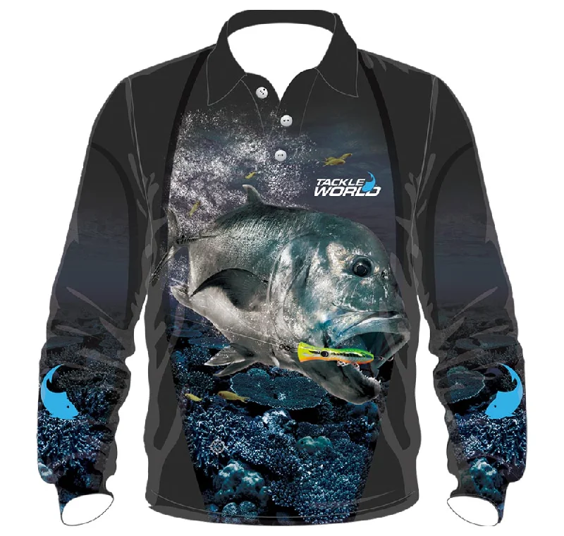 Fishing Shirt for harbors-Tackle World Angler Series GT Adults Fishing shirt