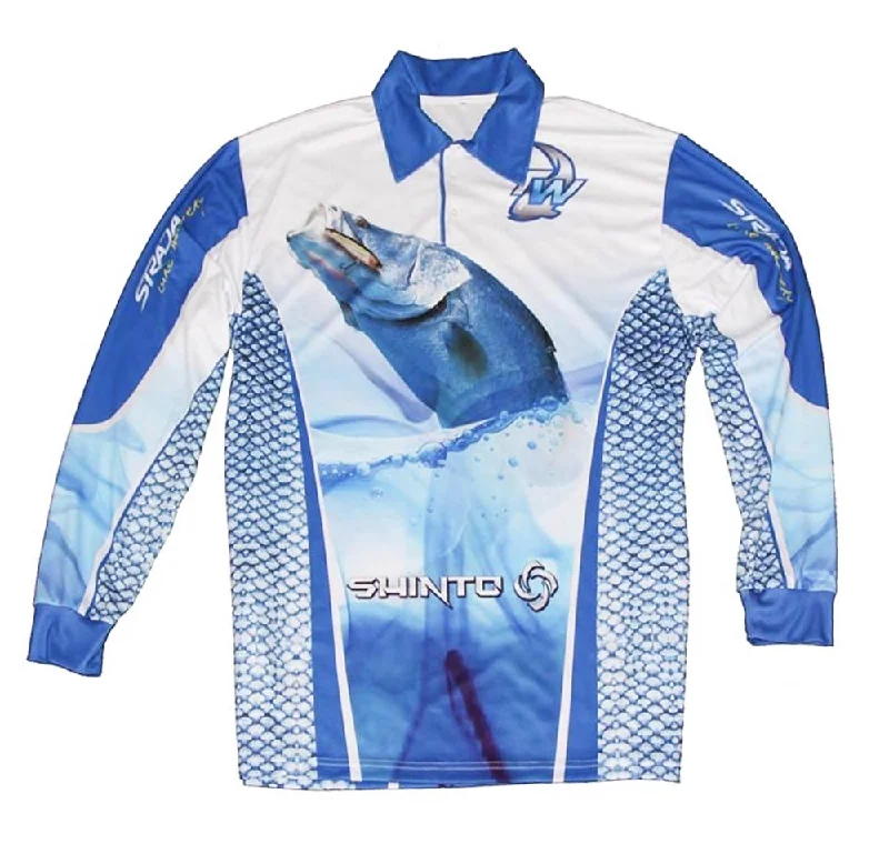 Fishing Shirt for reservoirs-Tackle World Barramundi Kids Fishing Shirt