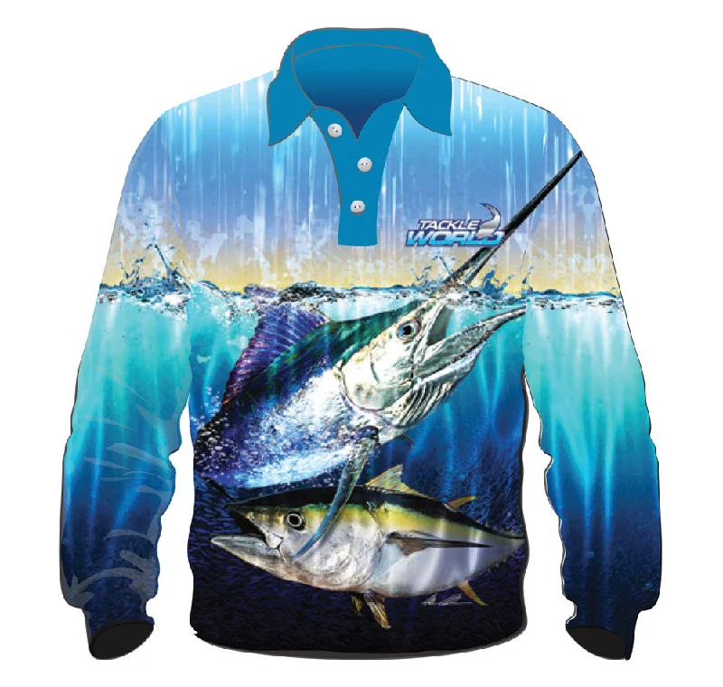 Fishing Shirt for watersports-Tackle World Elite Bluewater Adults Fishing Shirt