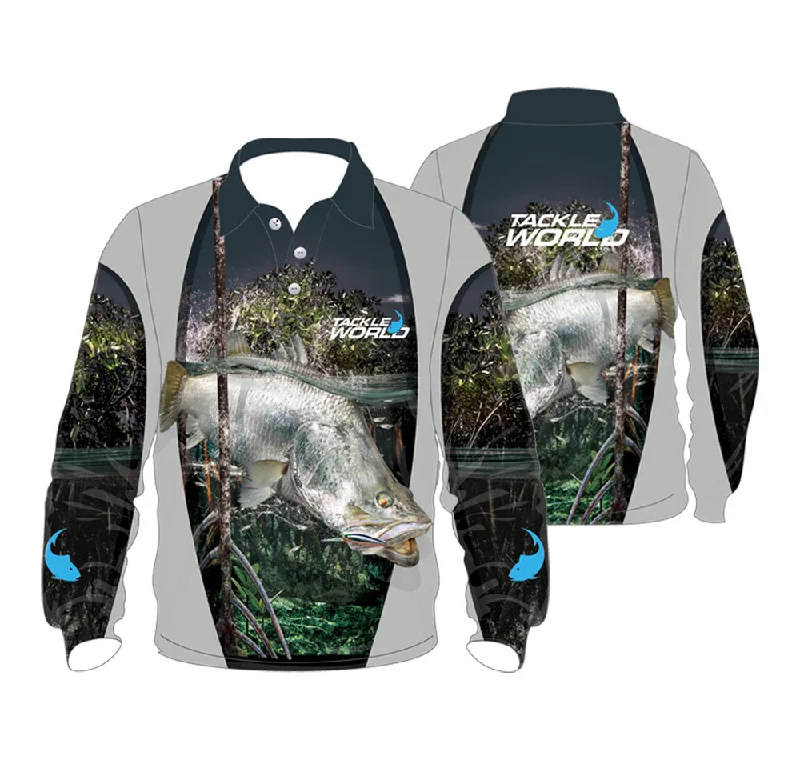 Fishing Shirt for specialty shops-Tackle World Mens Barra Fishing Shirt