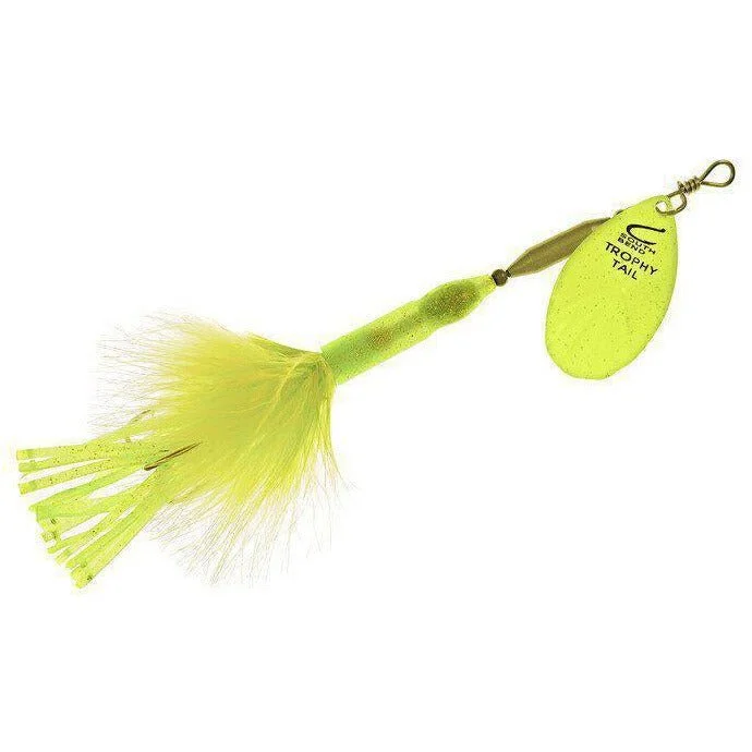 Affordable fish hooks for hobbyists-South Bend Trophy Tail 7.5" RT-CH Chartreuse/Chartreuse