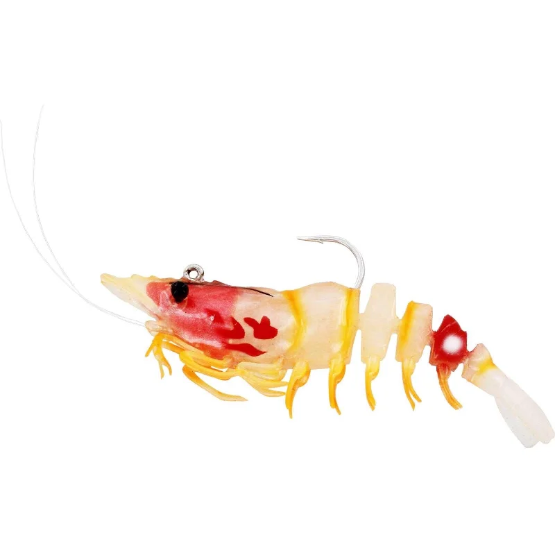 Fishing Lures Ice Fishing-Westin Salty the Shrimp Hard Lure 11/16 Oz  3-1/8" Hot Shrimp