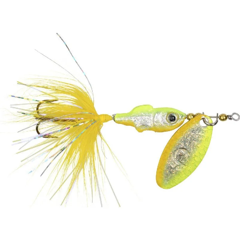 Fish hooks and rigs for haddock-Worden's Rooster Tail Minnow 1/16 oz. Chartreuse Shinner