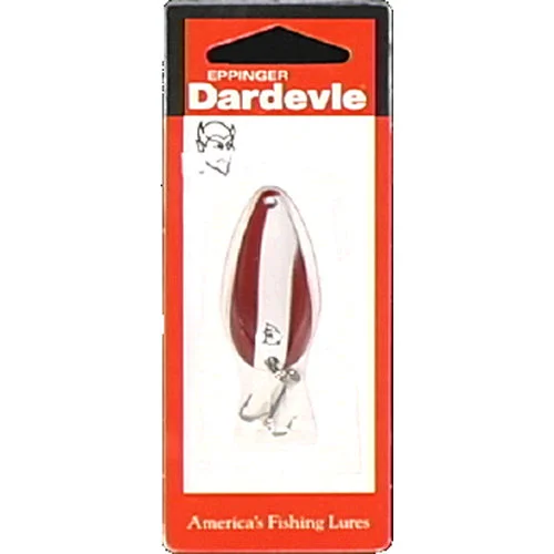 Dardevle 1/4 Oz Red & White Spinnie