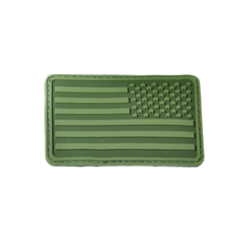 3D-Patch USA Flag rRight OD green