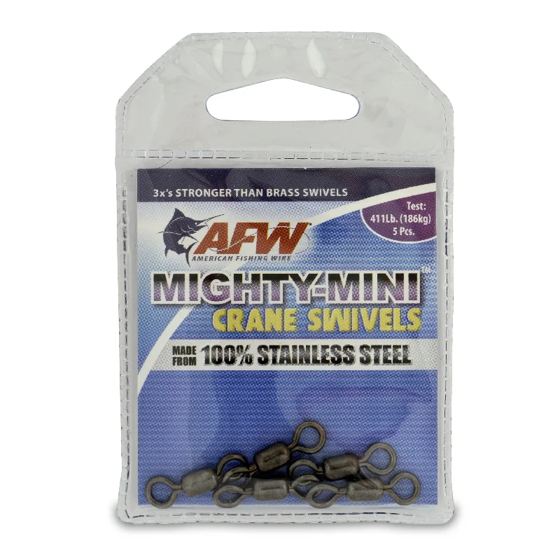 American Fishing Wire Mighty-Mini Stainless Steel Crane Swivels