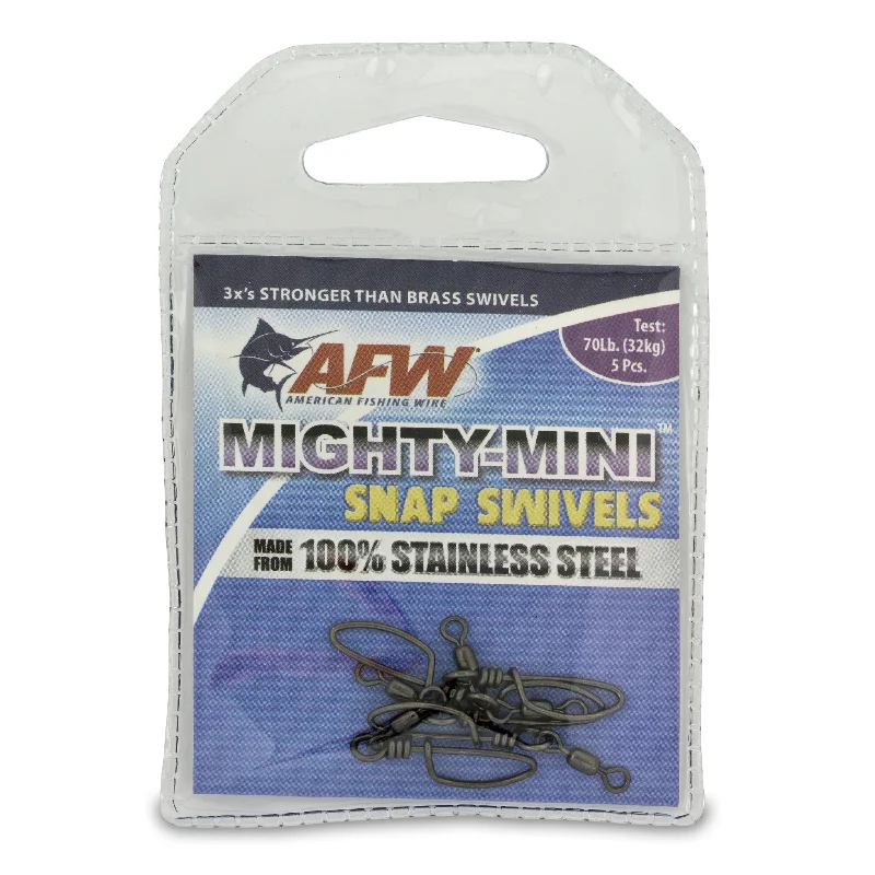 American Fishing Wire Mighty-Mini Stainless Steel Snap & Crane Swivels