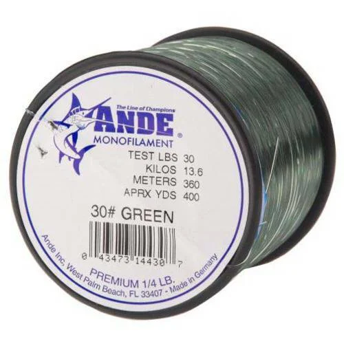 Ande Premium Mono 1/8 Lb. Spool 8 Lb. Test Green