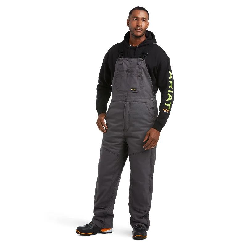 Waders & Bibs for gear prep-Ariat - Men's Rebar DuraCanvas Stretch Insulated Bib