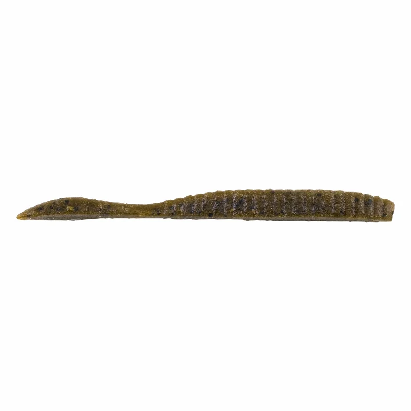 Berkley Maxscent Flat Worm - 3.6in - Green Pumpkin