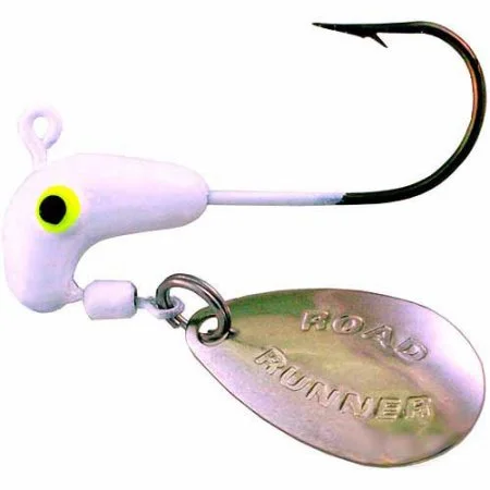 Blakemore Road Runner 1/16-Ounce White Underspin Fishing Jig.